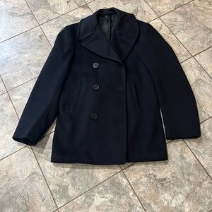 Rare Vintage US Navy Blue wool Peacoat size 34R